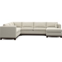 brentwood white sectional   