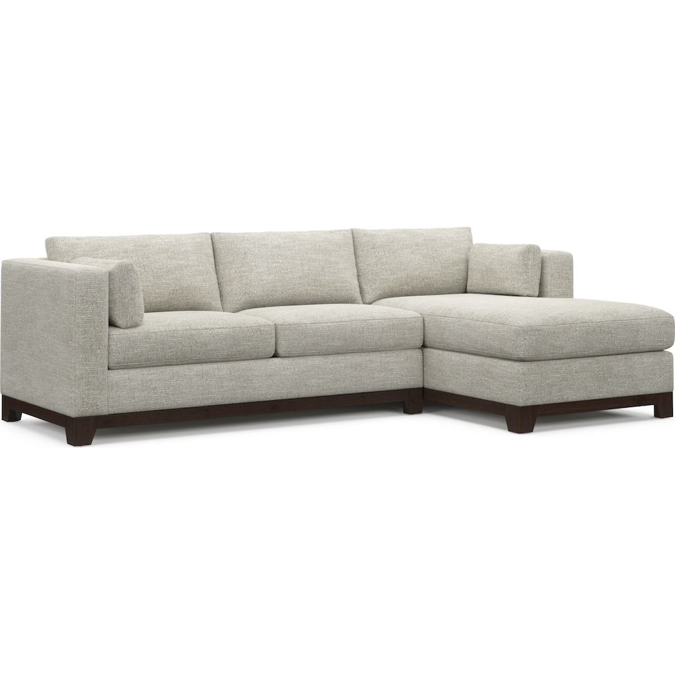 brentwood white sectional   