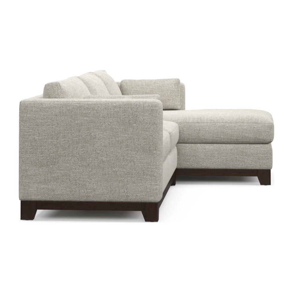 brentwood white sectional   