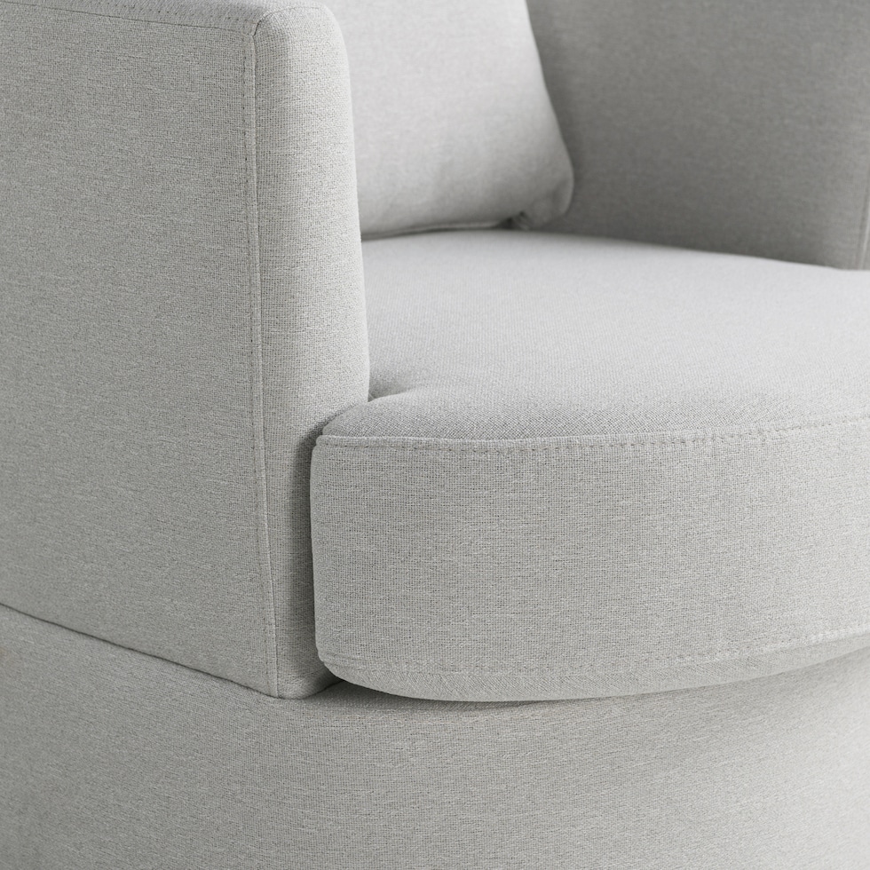 bresslyn white swivel chair   