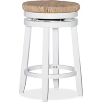 bretton white counter height stool   