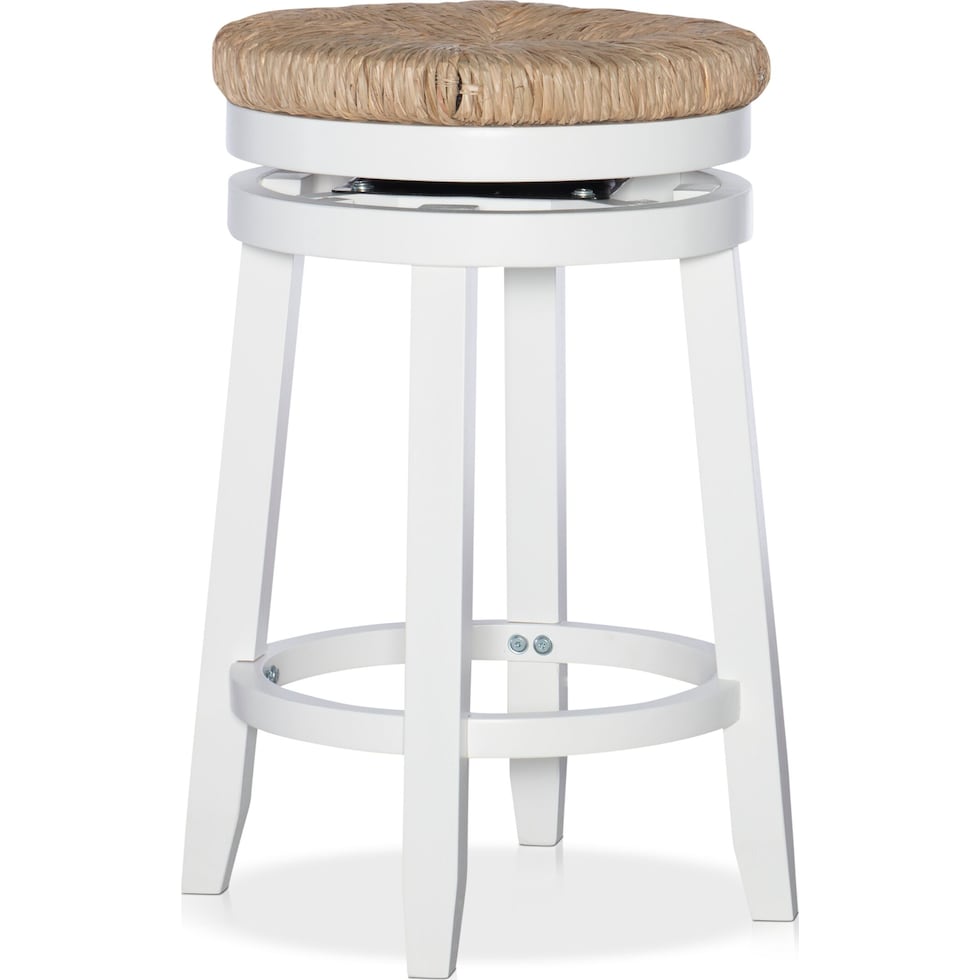 bretton white counter height stool   