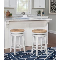 bretton white counter height stool   