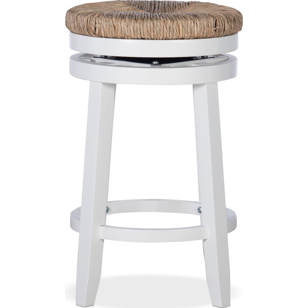 bretton white counter height stool   