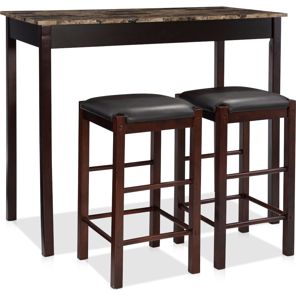 brewer dark brown  pc bar set   