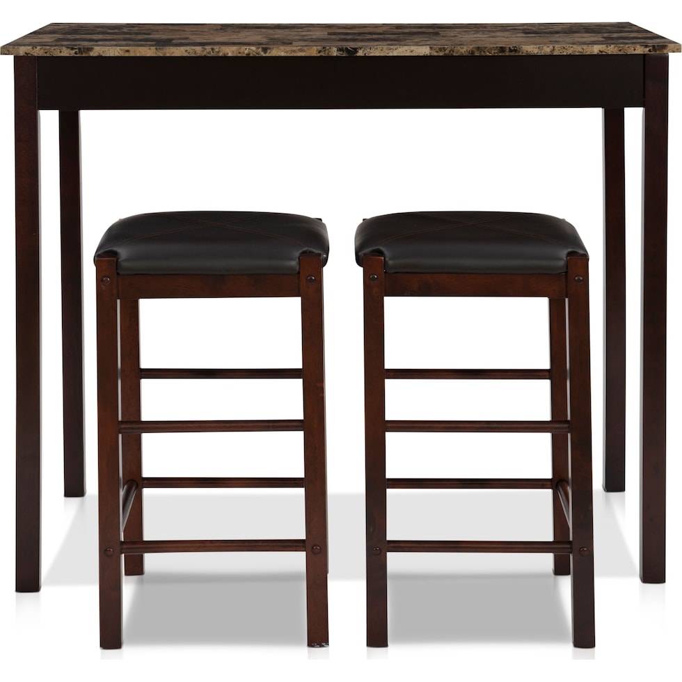 brewer dark brown  pc bar set   