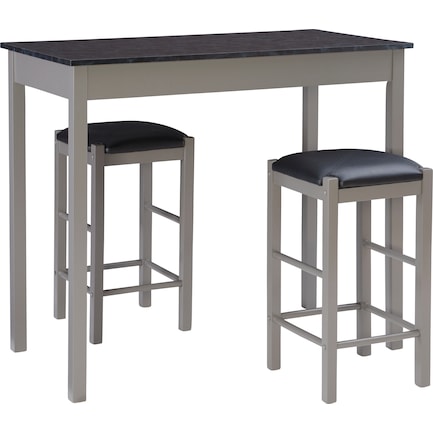 Brewer 3-Piece Counter-Height Dining Set