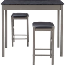 brewer gray  pc counter height dining room   