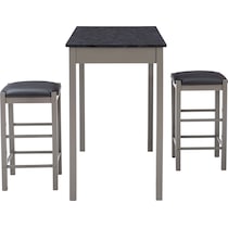 brewer gray  pc counter height dining room   