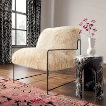 brewster black side table   