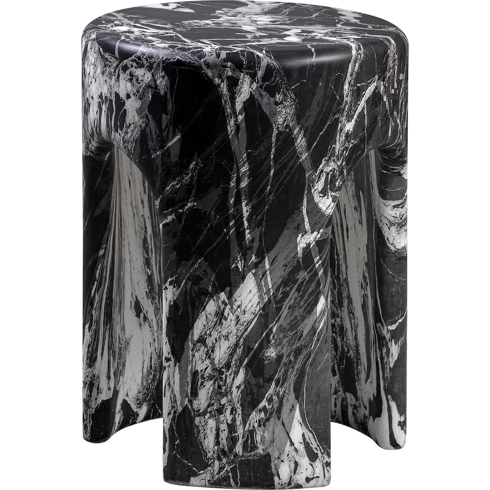 brewster black side table   