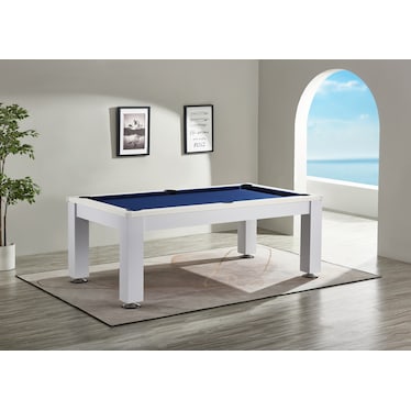 Brex Outdoor Pool Table with Dining Top, Table Tennis Top and Benches