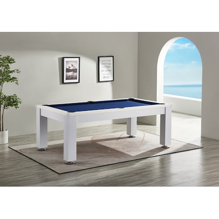 Brex Outdoor Pool Table with Dining Top, Table Tennis Top and Benches