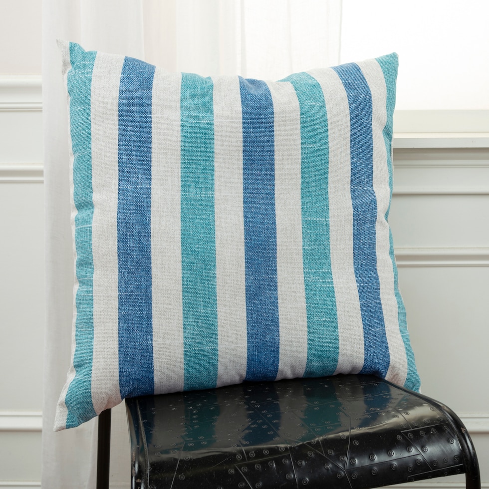 bria blue outdoor accent pillow   