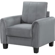 brian gray accent chair   
