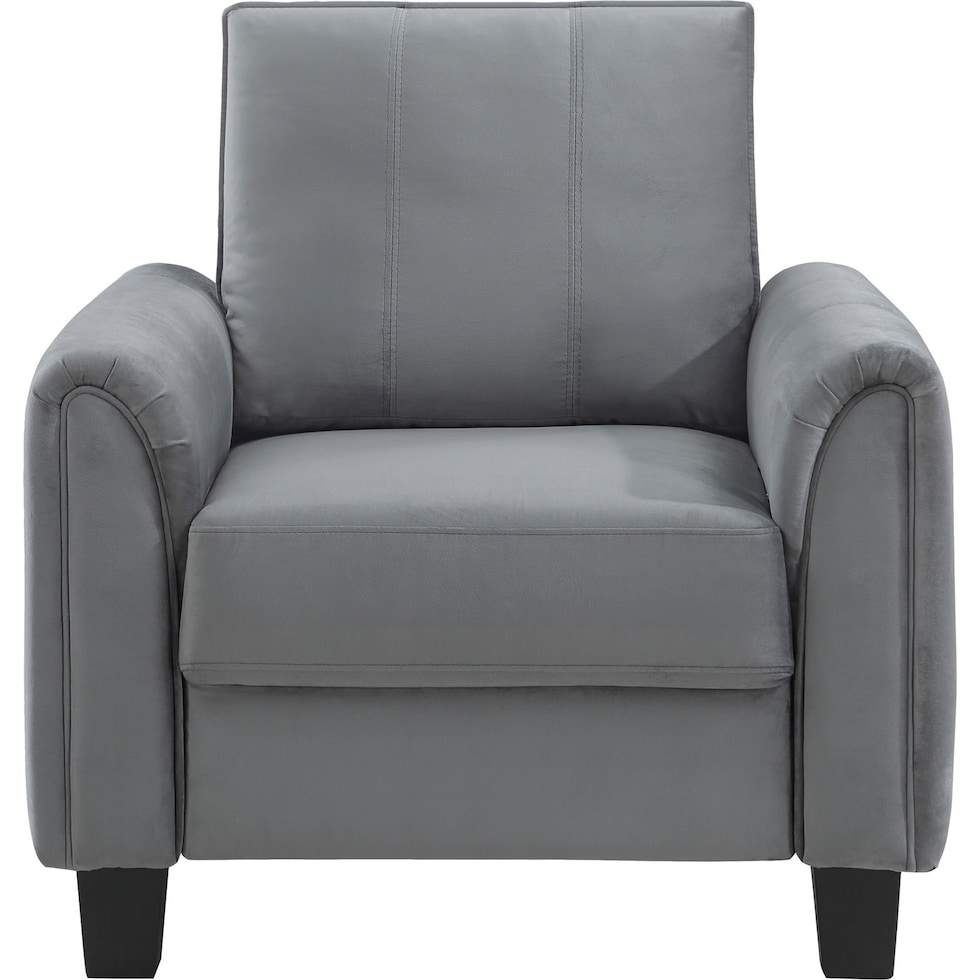 brian gray accent chair   