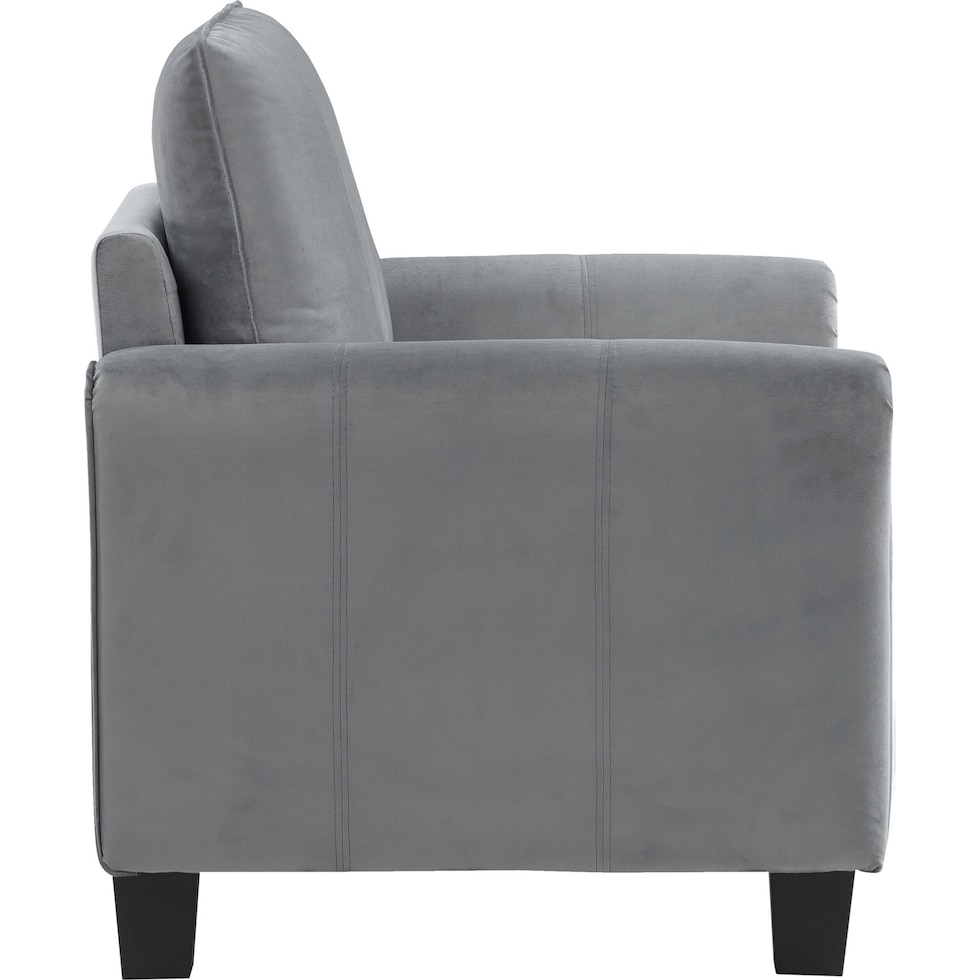 brian gray accent chair   