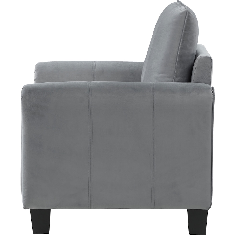 brian gray accent chair   