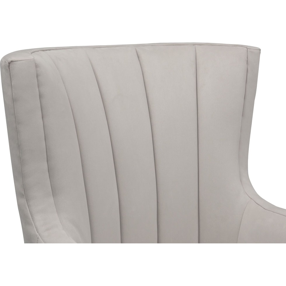 brianna gray accent chair   