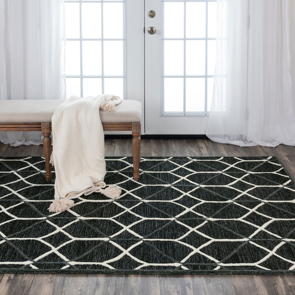 briar black area rug  x    