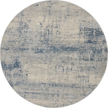 bridgehampton blue area rug  round   