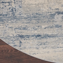 bridgehampton blue area rug  round   