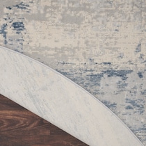 bridgehampton blue area rug  round   