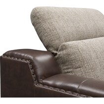 bridgeport dark brown power recliner   