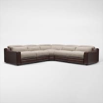 bridgeport dark brown sectional web   