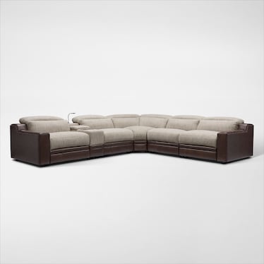 Bridgeport Dual-Power Reclining Sectional