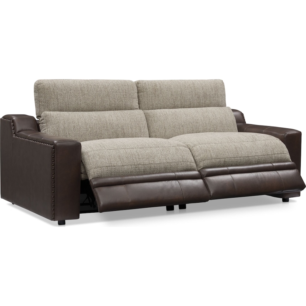 bridgeport dark brown sofa   