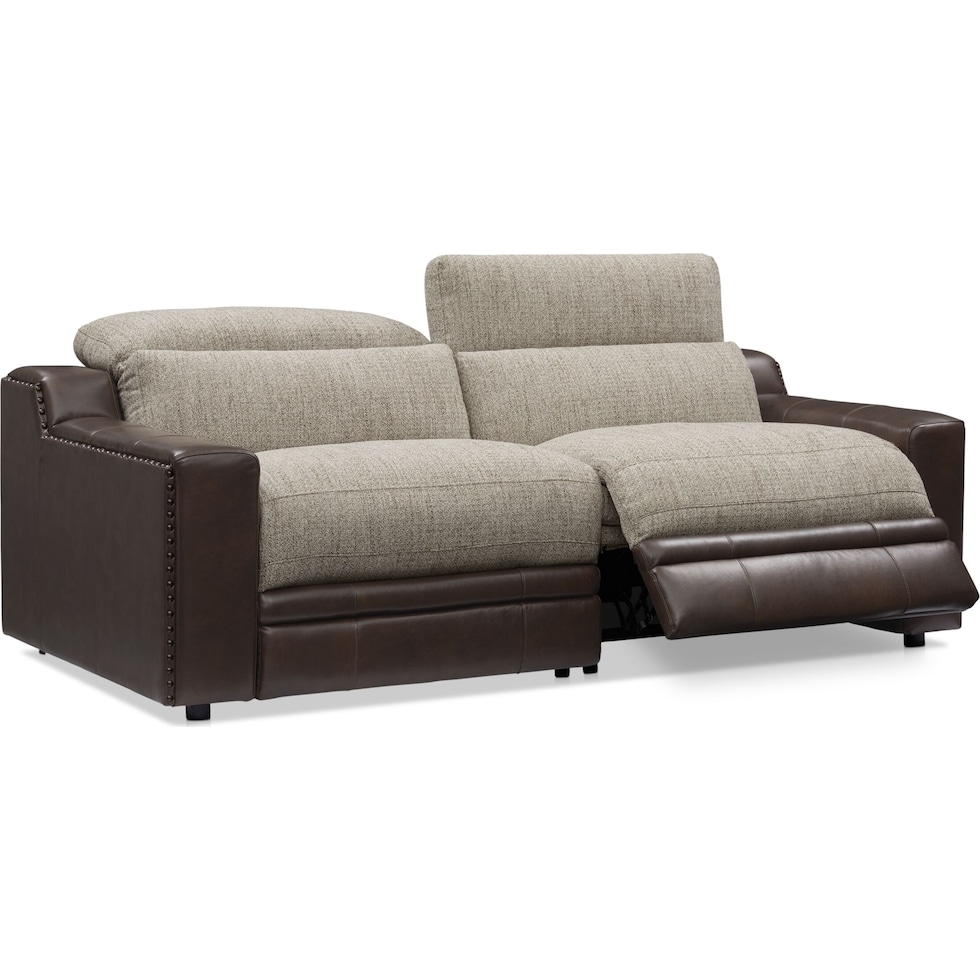 bridgeport dark brown sofa   