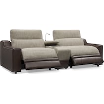 bridgeport dark brown sofa   