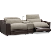 bridgeport dark brown sofa   