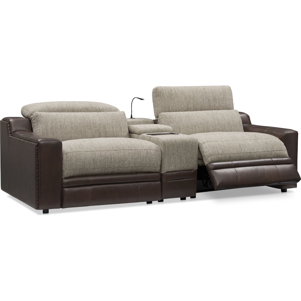 bridgeport dark brown sofa   