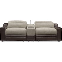 bridgeport dark brown sofa   