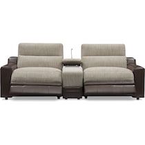 bridgeport dark brown sofa   