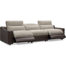 bridgeport dark brown sofa   