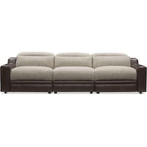 bridgeport dark brown sofa   