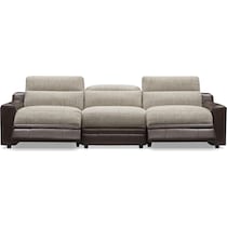 bridgeport dark brown sofa   