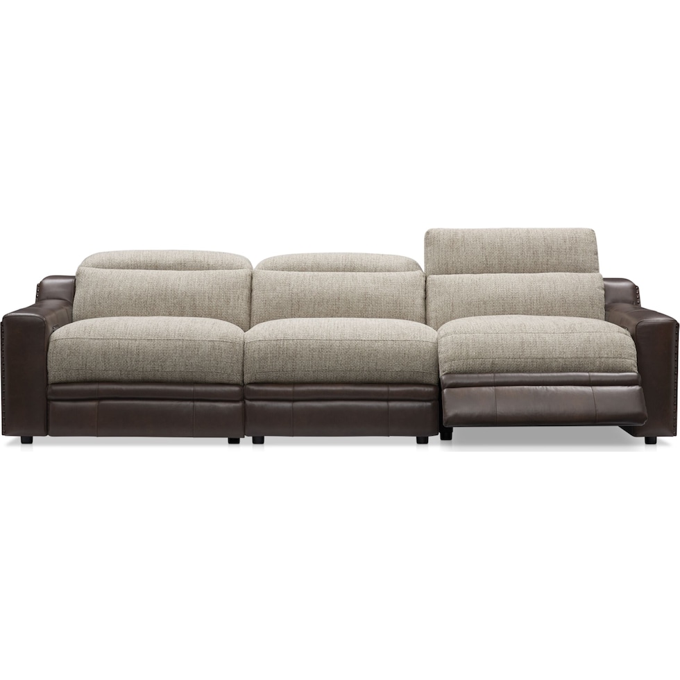 bridgeport dark brown sofa   