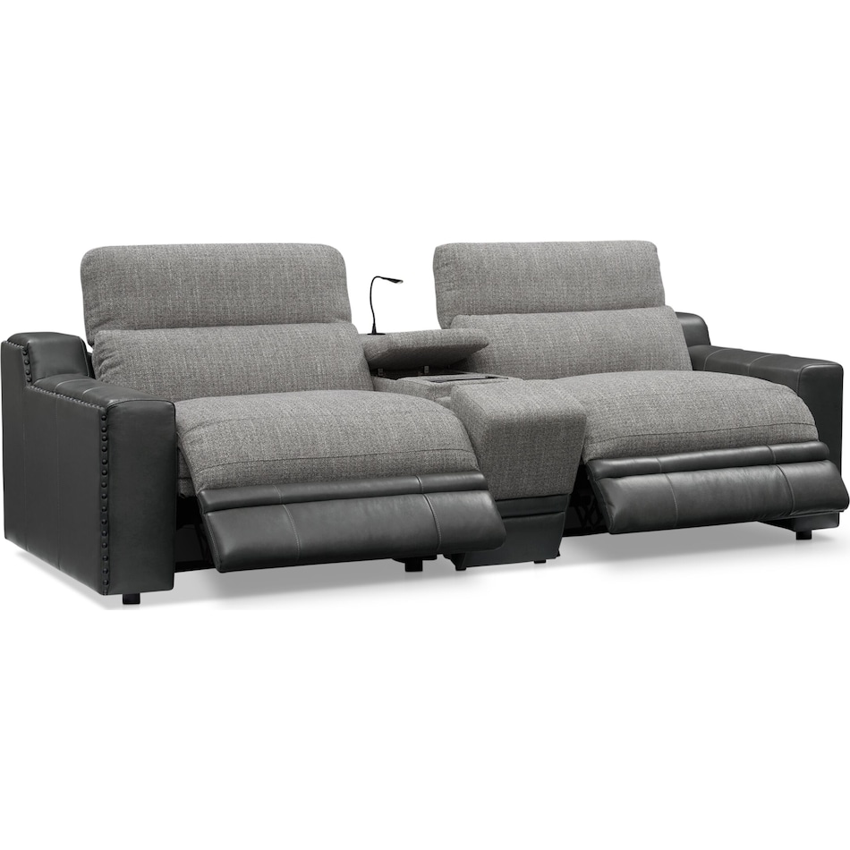 Bridgeport Dual Power Reclining Sofa Value City Furniture