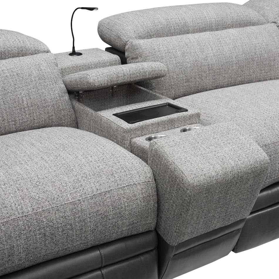 Bridgeport Dual Power Reclining Sectional Value City Furniture