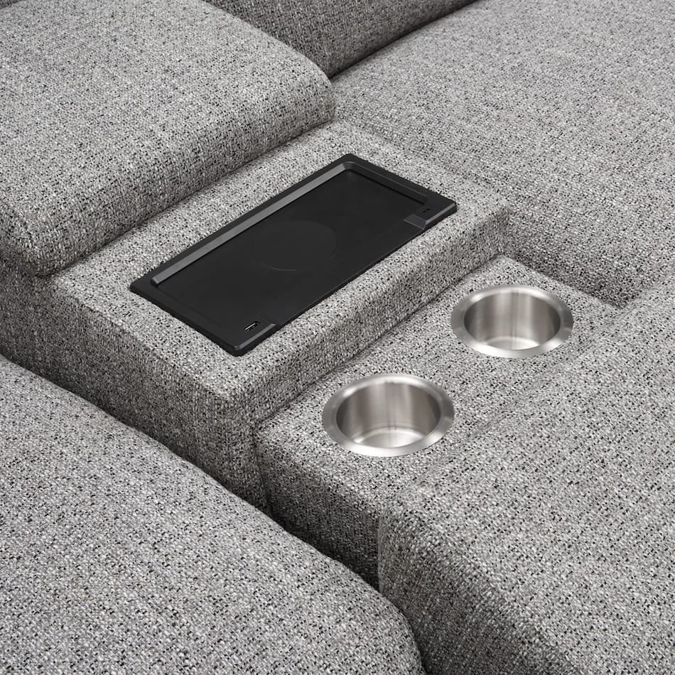 Bridgeport Dual Power Reclining Sectional Value City Furniture