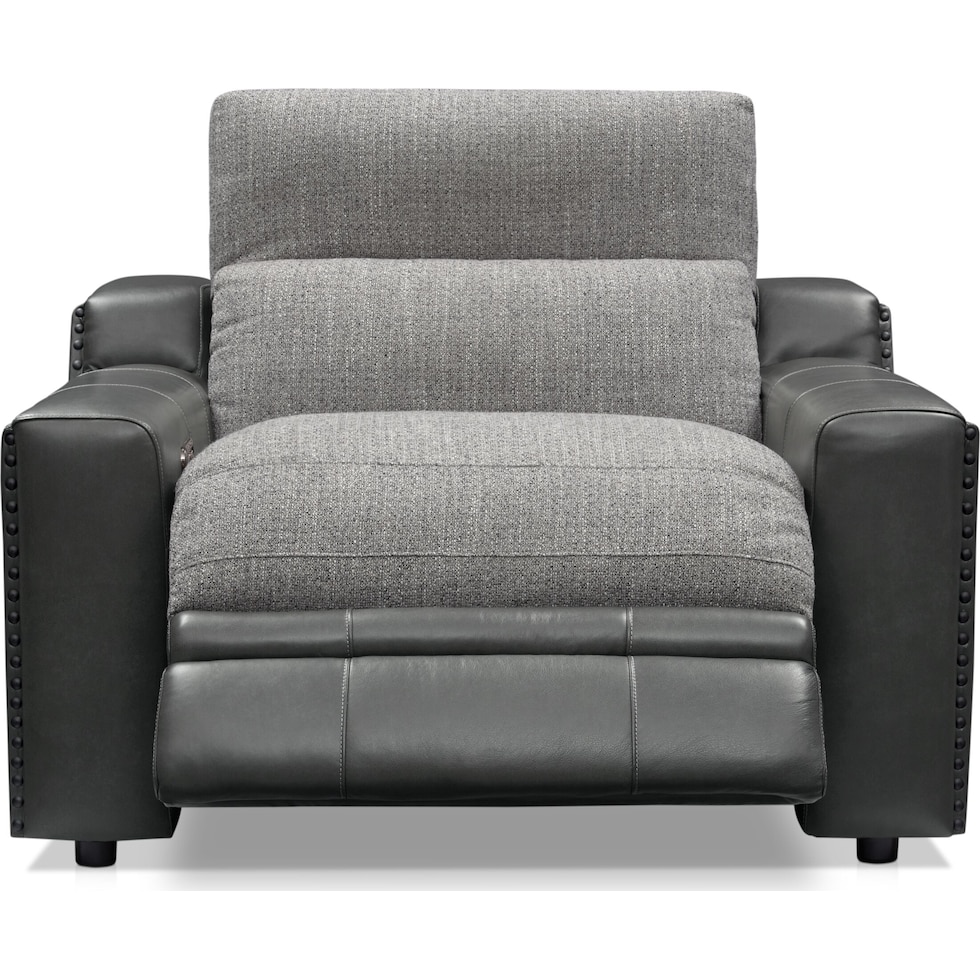 bridgeport gray recliner   