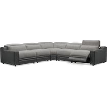 bridgeport gray sectional   