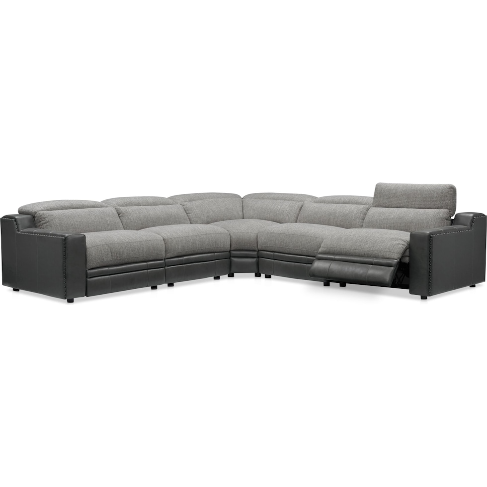 bridgeport gray sectional   
