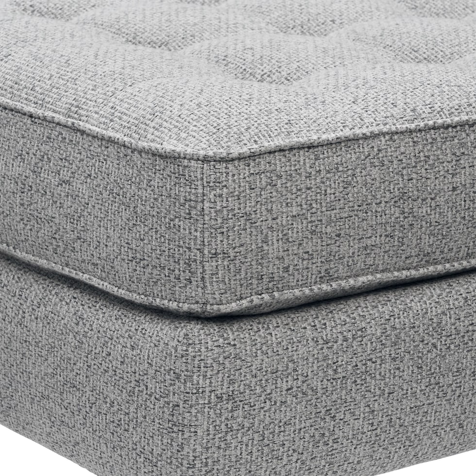 brie gray ottoman   
