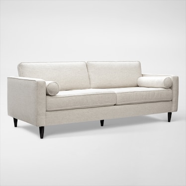 Brie Sofa, Loveseat, Chair and a Half and Ottoman Set - Beige