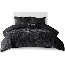 briella black full queen bedding set   